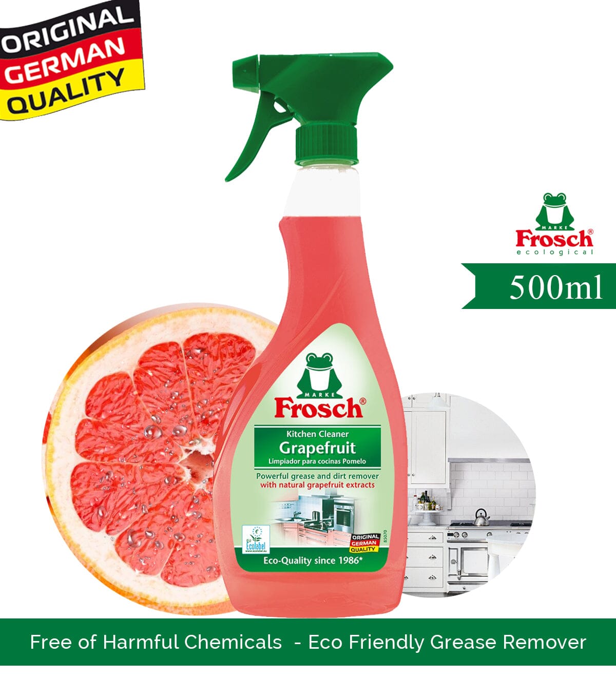 Frosch Kitchen Cleaner - 500 ml (Grapefruit) Cleaner Frosch