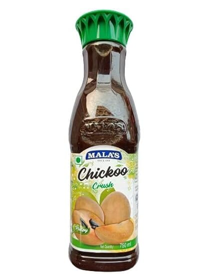 MALA's CHICKOO CRUSH 750 ml Crush Mala's