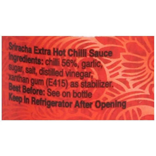 Real THAI Original Thai Cuisine Sriracha Super Extra Hot Chilli Sauce, 8.45 fl oz / 250 ml