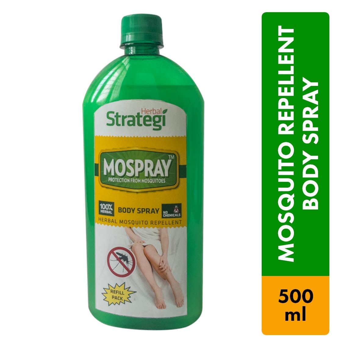 Herbal Strategi Mosquito Repellent Body Spray 500 ML Repellent Herbal Strategi