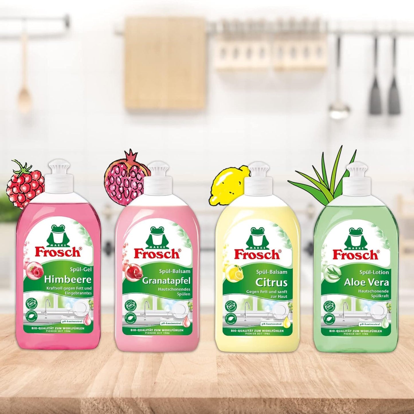 Frosch Dishwashing Liquid - 500 ml (Raspberry) Cleaner Frosch
