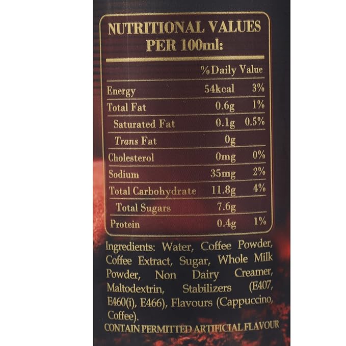 Kings Coffee Premium Cold Coffee Can | Original Coffee Cold Brew Can | 280 ml | RTD | Made up of 100% Arabica Coffee Beans