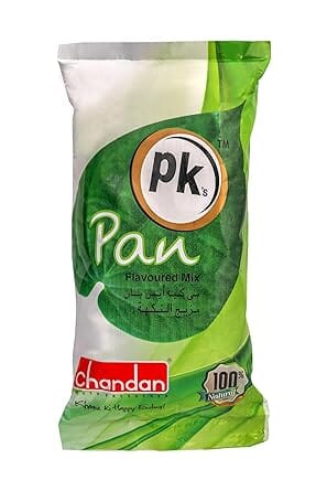 Chandan Mouth Freshener PK's PAN 110gm Traditional Indian Mouth Freshener - Elaichi Sounf - 100% Natural Cardamon flavored Fennel seeds Mukhwas - Mouth Freshner Chandan