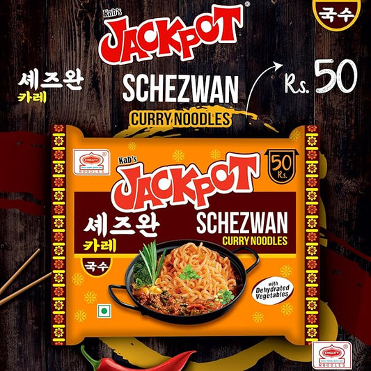 Kab's Jackpot Schezwan Curry Noodles, 3.53 oz ℮ 100 g