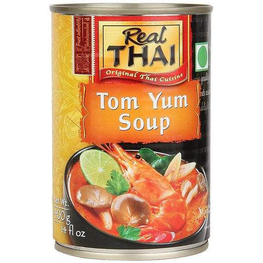 Real THAI Original Thai Cuisine Tom Yum Soup, 14.11 oz / 400 g