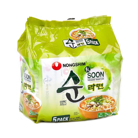 Nongshim Soon Veggie Ramyun (5 in 1) 560 gm Pouch Pack