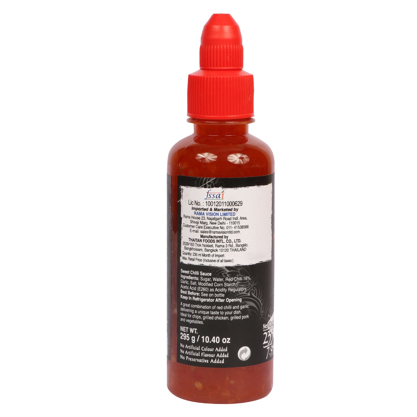 Real Thai Sweet Chilli Sauce 235 ml Pet Bottle