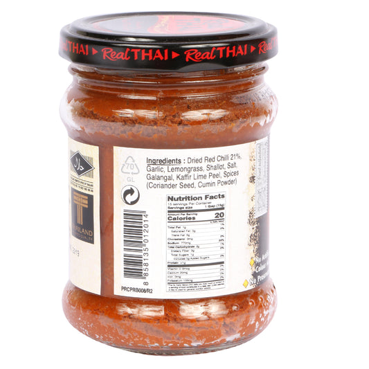 Real Thai Red Curry Paste 227 gm Glass Bottle