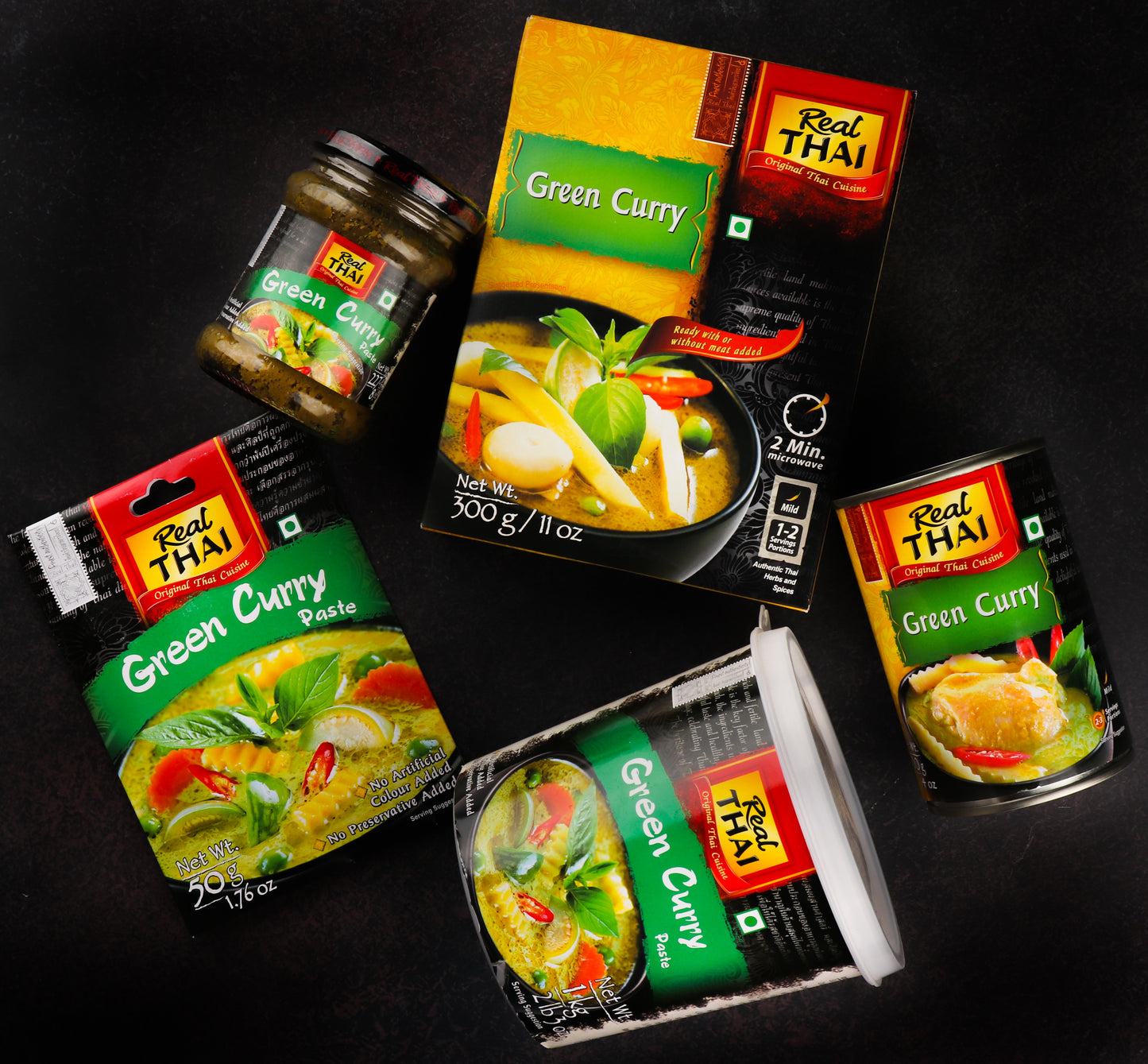 Real Thai Green Curry Paste 1 Kg Pet Jar