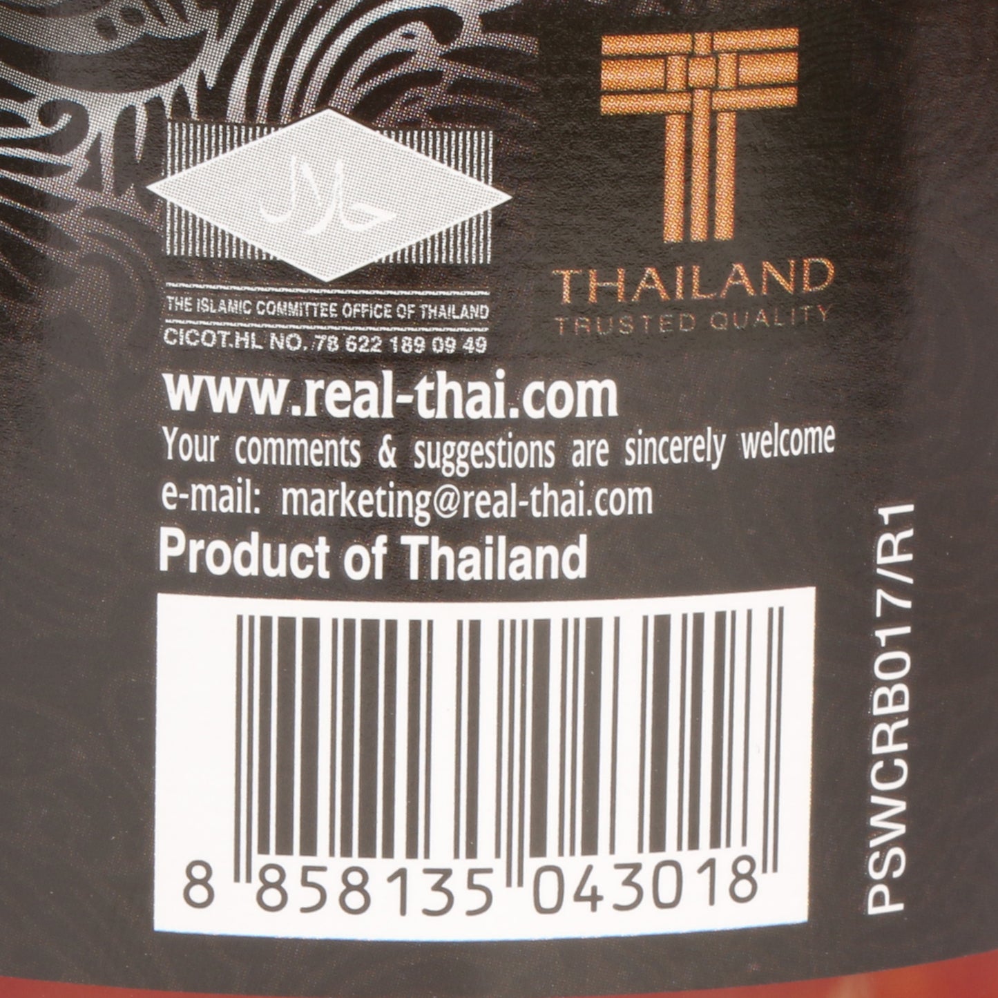 Real Thai Sweet Chilli Sauce 700 ml Glass Bottle