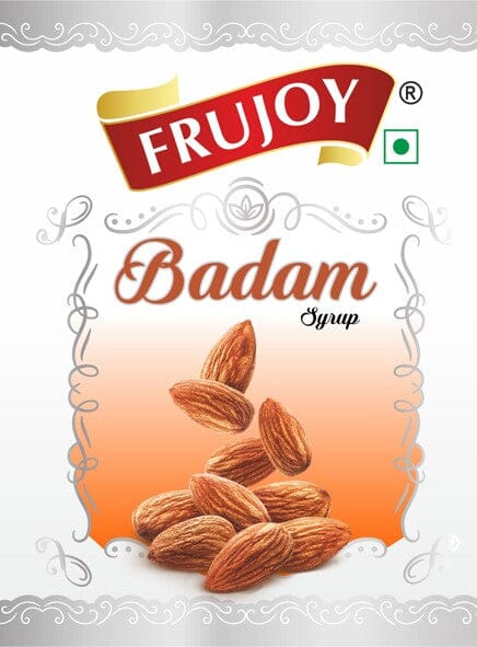 Frujoy badam syrup 750ml | For Drinks Juices | Fruit Mocktail | Cocktail | Sharbat | Baking Essentials | Beverages Crush Frujoy