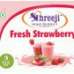 Shreeji Fresh Strawberry Syrup Mix With Milk For Making Juice 750 ml Syrup Shreeji