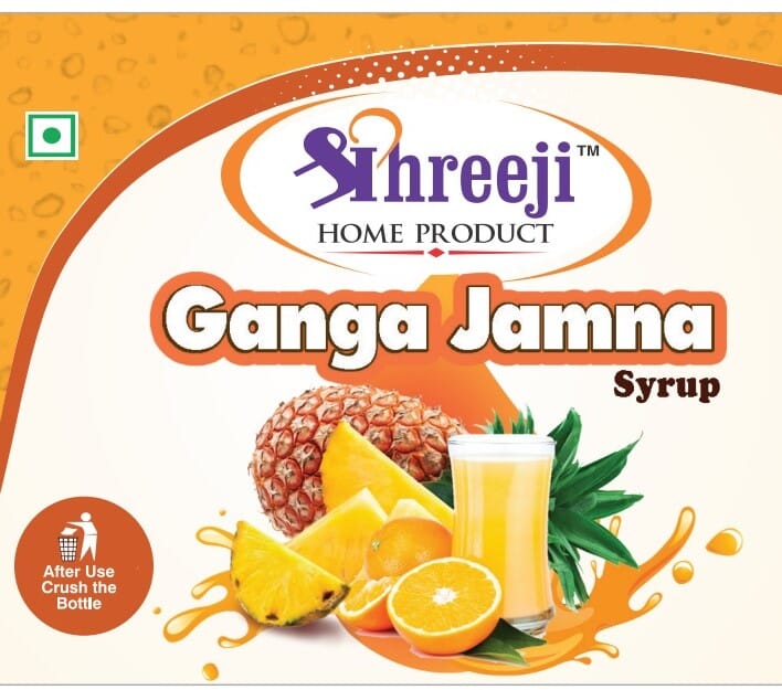 Shreeji Ganga Gamna Syrup Mix with Water / Soda for Making Juice 750 ml Syrup Shreeji