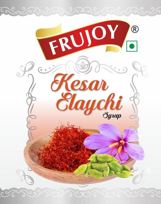 Frujoy Kesar Elaichi Syrup 750ml | For Fruit Mocktail | Cocktail | Gulab Sharbat | Falooda | RoseMilk | Baking Essentials Crush Frujoy