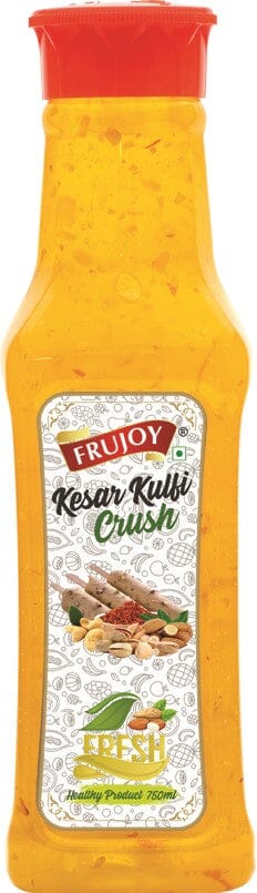 Frujoy Kesar Kulfi Crush 750ml | For Fruit Mocktail | Cocktail | Cake | Baking Essentials | Juices | Beverages Crush Frujoy