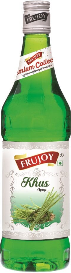 Frujoy Khus Syrup 750ml | For Fruit Mocktail | Cocktail | Milk Shake| Falooda | Baking Essentials Crush Frujoy