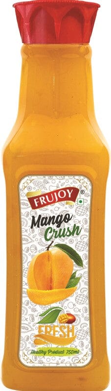 Frujoy Mango Crush 750ml | For Fruit Mocktail | Cocktail | Cake | Baking Essentials | Juices | Beverages Crush Frujoy