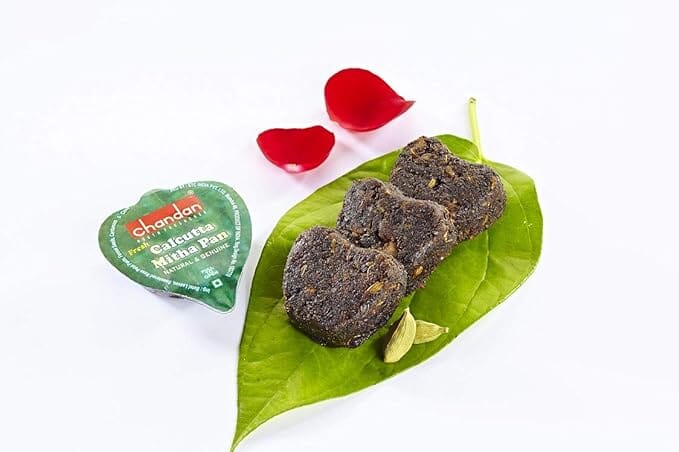 Chandan Mouth Freshener Calcutta Meetha Paan Tower Pack | 15 Pieces | 90 grams | Meetha Paan for all Age Groups Mukhwas - Mouth Freshner Chandan