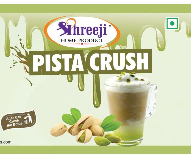 Shreeji Pista Syrup Mix With Milk For Making Milkshake 750 ml Syrup Shreeji