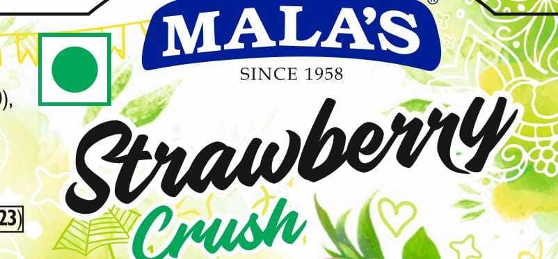 Mala's Strawberry Crush 750ml Pet Bottle Crush Mala's