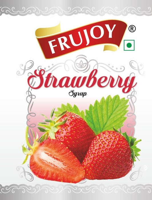 Frujoy Strawberry Syrup 750ml | For Fruit Mocktail | Cocktail | Milk Shake| Falooda | Baking Essentials Crush Frujoy