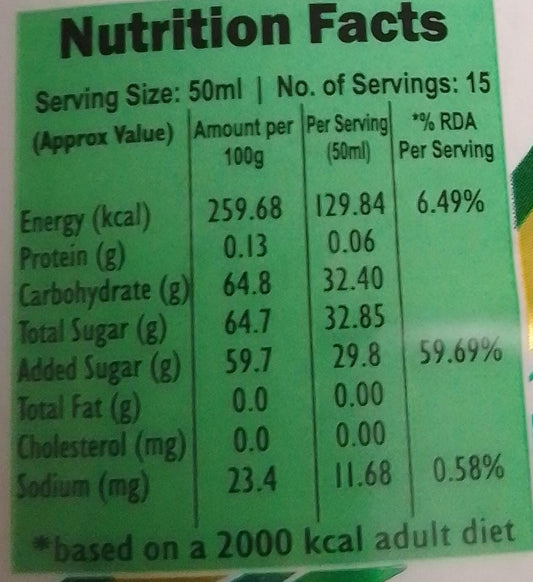 Malas Kacha Aam Syrup 750ml Pet Bottle SYRUP 750ml Mala's