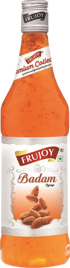 Frujoy badam syrup 750ml | For Drinks Juices | Fruit Mocktail | Cocktail | Sharbat | Baking Essentials | Beverages Crush Frujoy