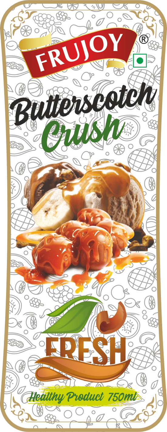 Frujoy Butter Scotch Crush 750ml | For Fruit Mocktail | Cocktail | Cake | Baking Essentials | Juices | Beverages Crush Frujoy