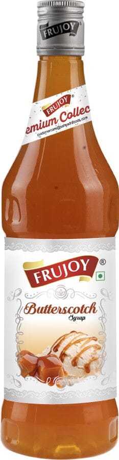 Frujoy butter scotch syrup 750ml | For Drinks Juices | Fruit Mocktail | Cocktail | Sharbat | Baking Essentials | Beverages Crush Frujoy