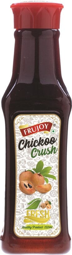 Frujoy Chickoo Crush 750ml | For Fruit Mocktail | Cocktail | Cake | Baking Essentials | Juices | Beverages Crush Frujoy