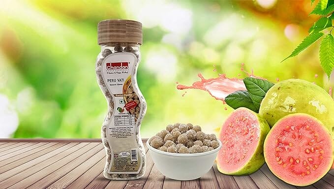 Chandan Mouth Freshener Peruvati Guava Chews 100% Natural | Premium Digestive | 180 Grams | Aids Digestion, Rich in Vitamins and Fibre Mukhwas - Mouth Freshner Chandan