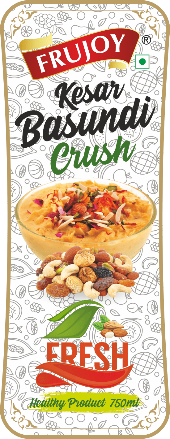 Frujoy Kesar Basundi Crush 750ml | For Fruit Mocktail | Cocktail | Cake | Baking Essentials | Juices | Beverages Crush Frujoy