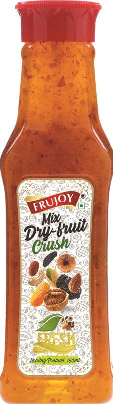 Frujoy Mix Dry Fruit Crush 750ml | For Fruit Mocktail | Cocktail | Cake | Baking Essentials | Juices | Beverages Crush Frujoy