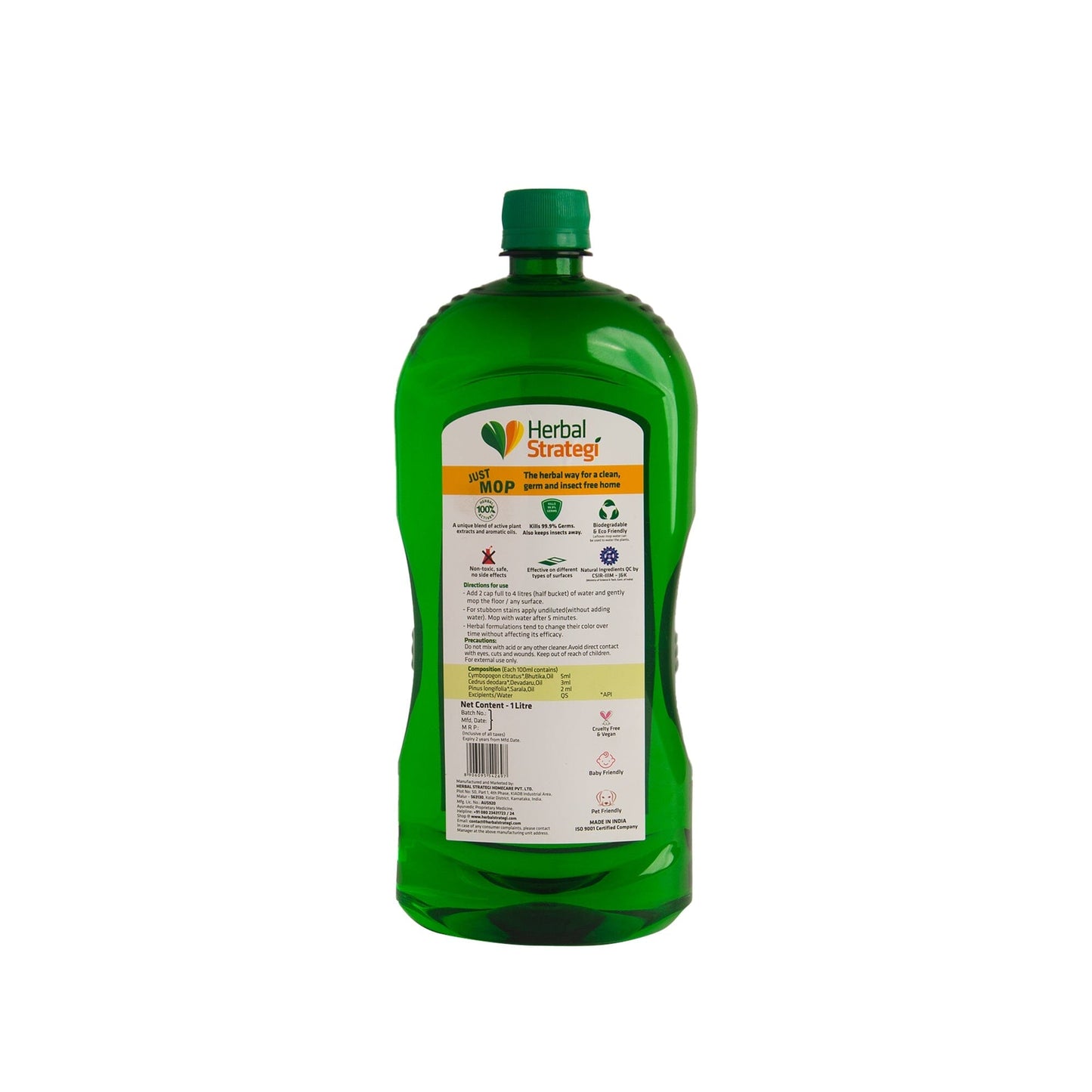 Herbal Strategi Floor Cleaner Disinfectant and Insect Repellent 1L Cleaner Herbal Strategi