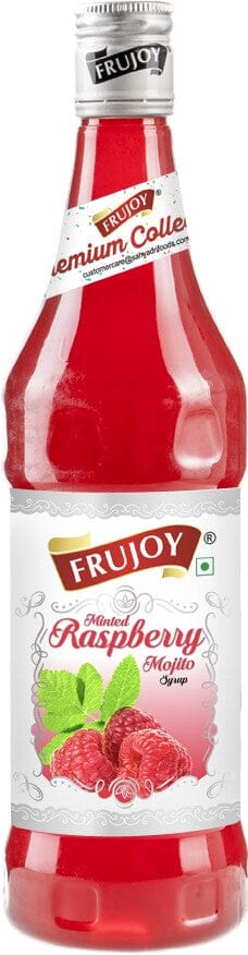 Frujoy Minted Raspberry Mint Mojito Syrup 750ml | For Drinks Juices | Fruit Mocktail | Cocktail | Sharbat | Baking Essentials | Beverages Crush Frujoy