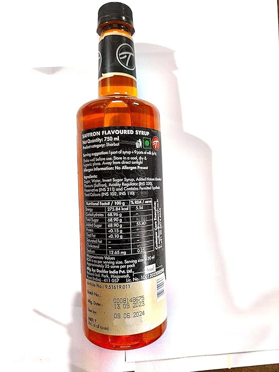 TCT-SaffronSyrup750ml