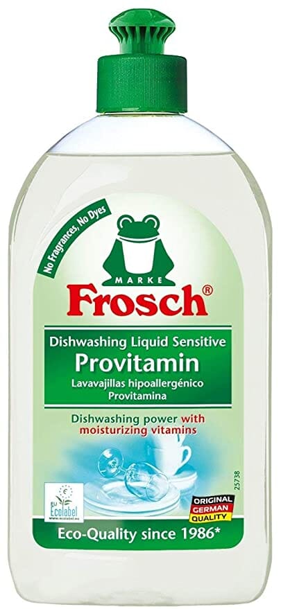 Frosch Sensitive Vitamin Dishwashing Liquid - 500 ml Detergent Frosch