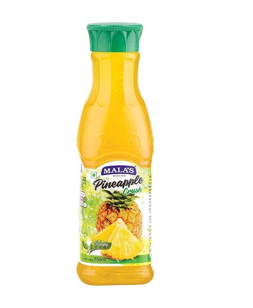 Mala's Pineapple Crush 750 ML Pet Bottle Crush Mala's