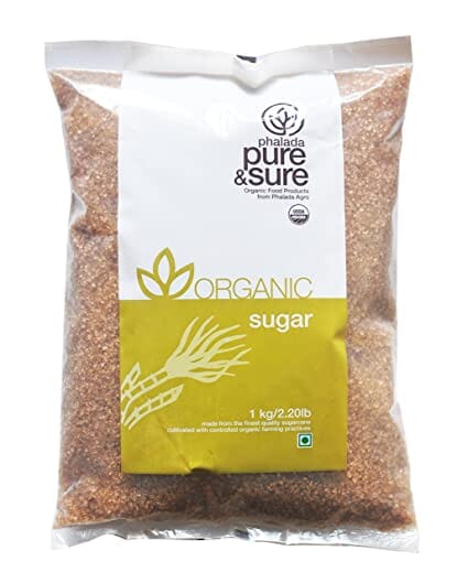 Pure & Sure Organic Brown Sugar | Natural Brown Sugar, Healthy & Wholesome | Powdered Brown Sugar for Baking, Tea, & Coffee, 1kg. Sweetner Pure & Sure