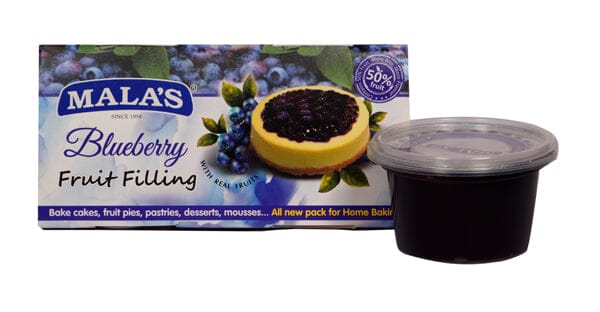 Mala's Blue Berry Fillings for Pie , Pastry & Cake 1 Kg Pet Tub FILLINGS Mala's