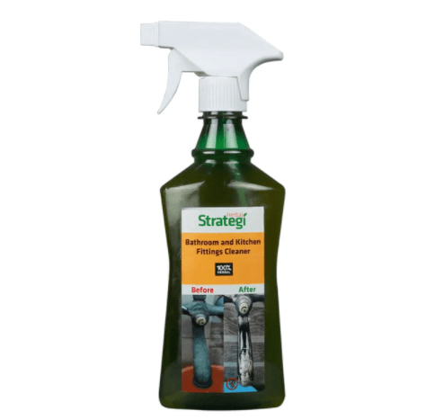 Herbal Strategi Bathroom and Kitchen Tap and Shower Fittings Cleaner 500ML Cleaner Herbal Strategi