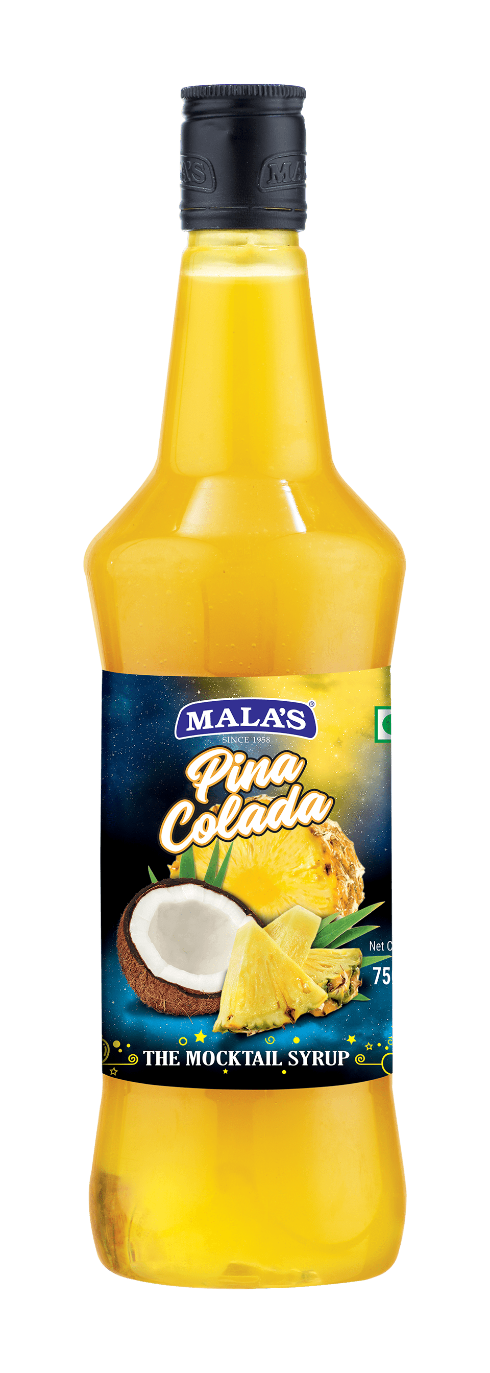 Mala's Pina Colada Cordial Syrup 750 ml for Mocktail | Cocktail MOCKTAIL Mala's