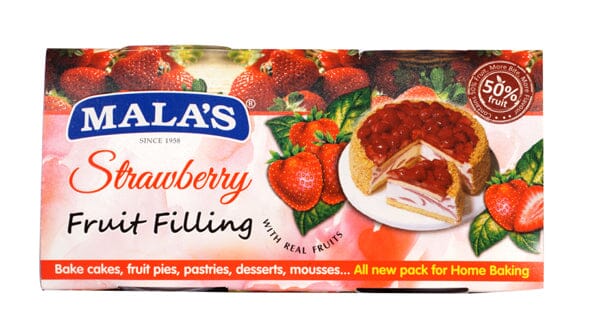 Mala's Strawberry Fillings for Pie , Pastry & Cake FILLINGS Mala's