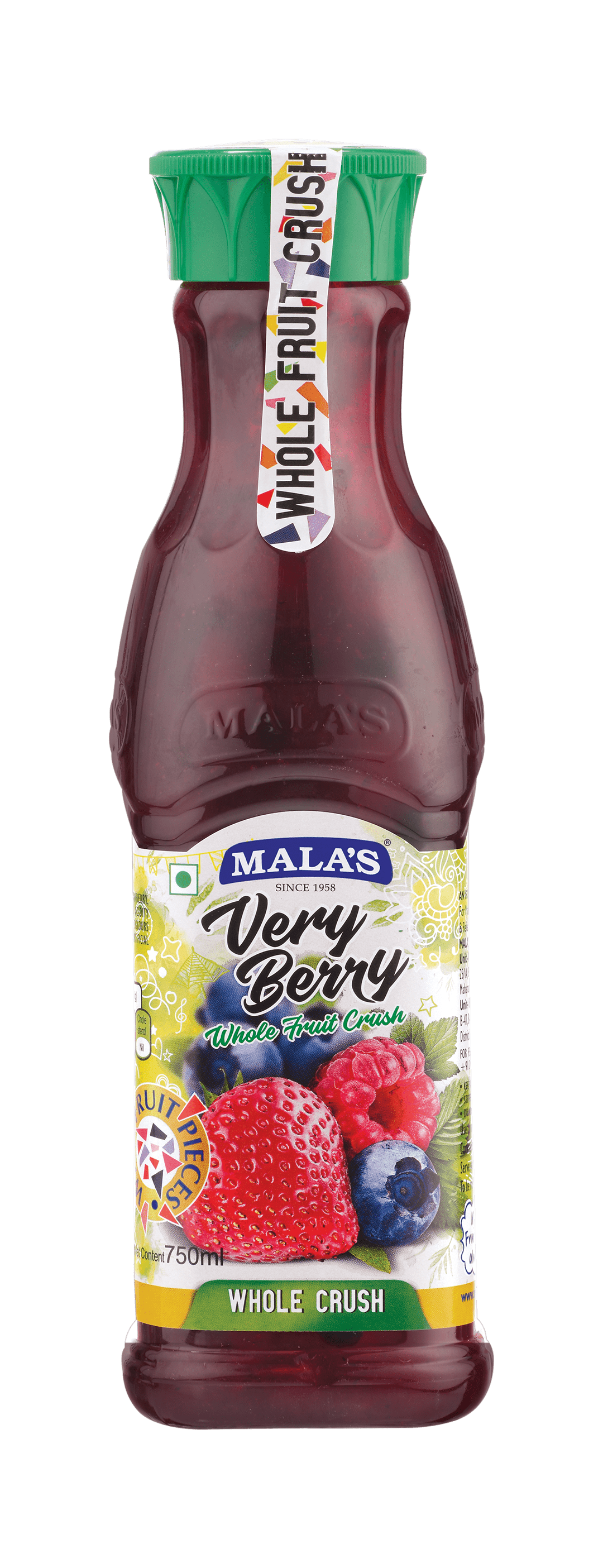 Mala's Verry Berry Whole Crush 750 ML Pet Bottle CRUSH Mala's