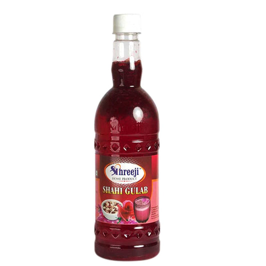 Shreeji Shahi Gulab Syrup Mix with Milk for Making Juice 750 ml Syrup Shreeji