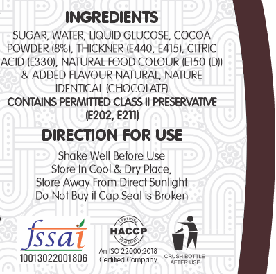 Frujoy chocolate 250ml | For Milk Shakes | Juices | Sharbat | Baking Essentials | Beverages Crush Frujoy