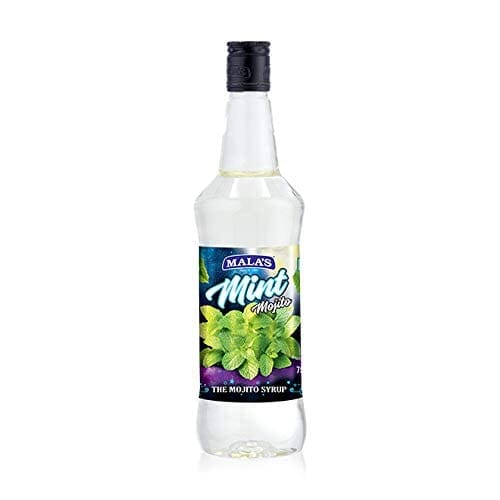 Mala's Transparent Mint Mojito Cordial Syrup 750 ml for Mocktail & Cocktail MOCKTAIL Mala's