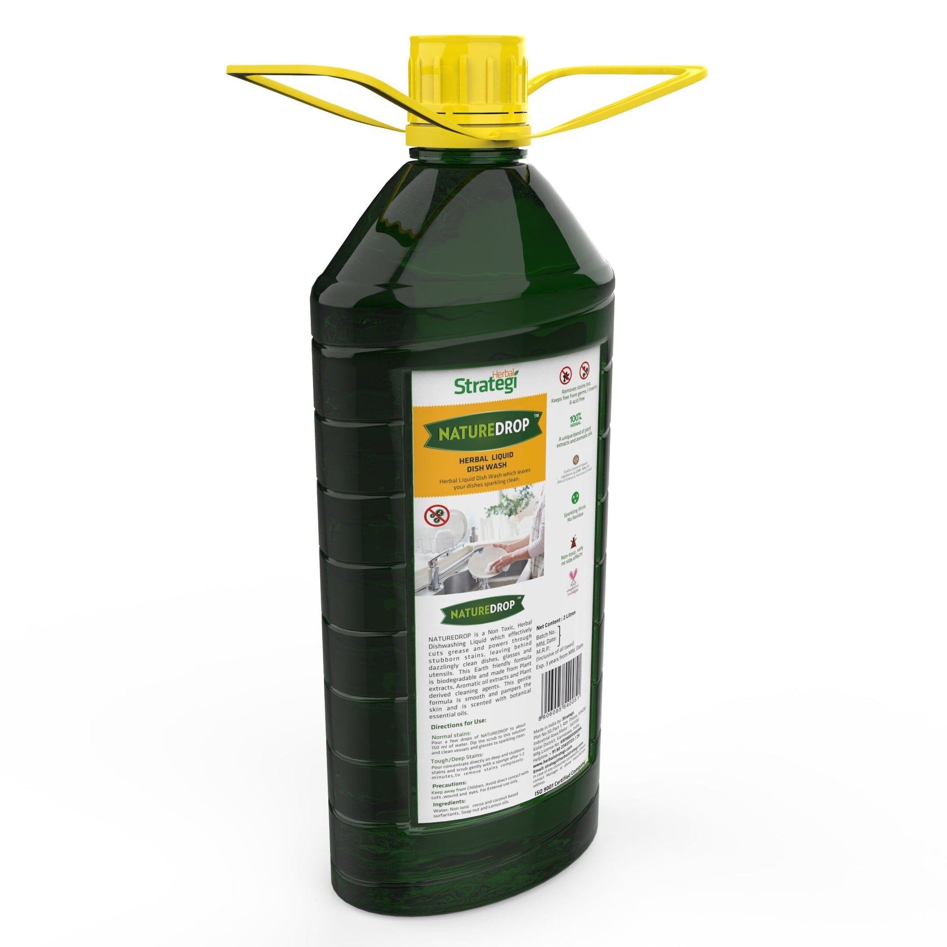 Herbal Strategi Dishwash Liquid 2L Cleaner Herbal Strategi