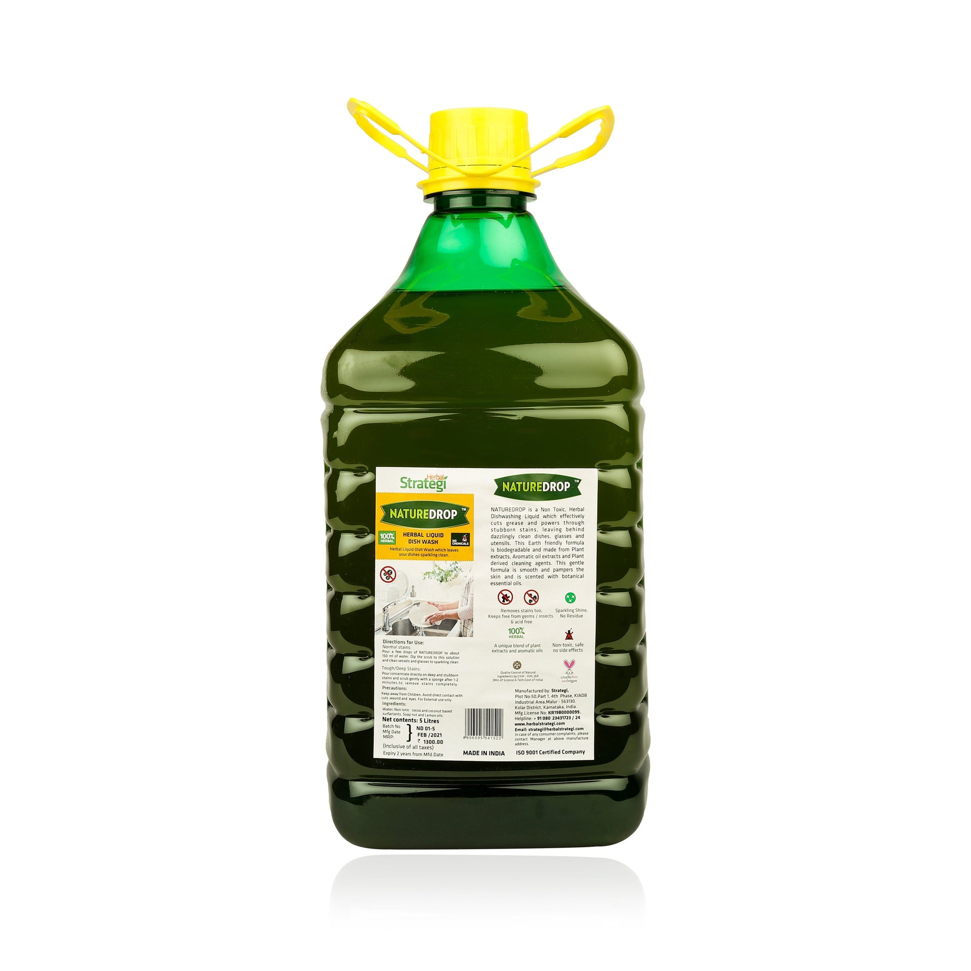 Herbal Strategi Dishwash Liquid 2L Cleaner Herbal Strategi