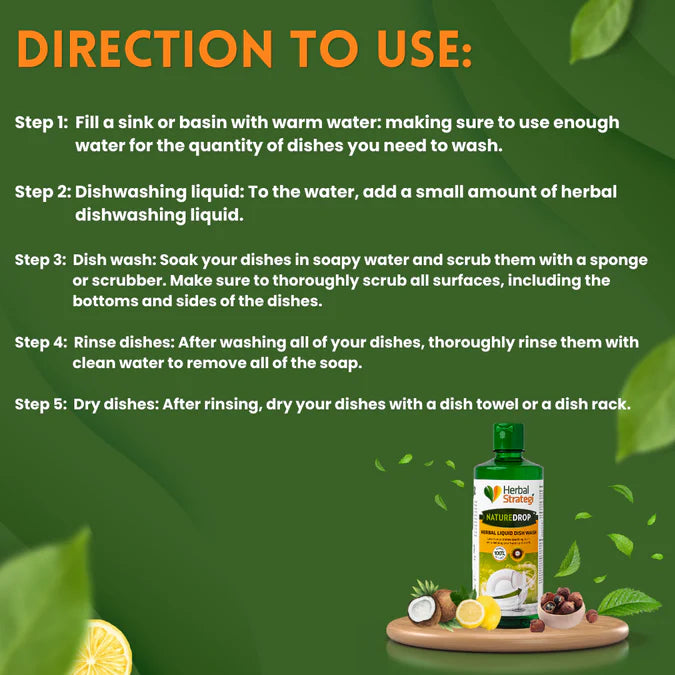 Herbal Strategi Dishwash Liquid 500ML Cleaner Herbal Strategi